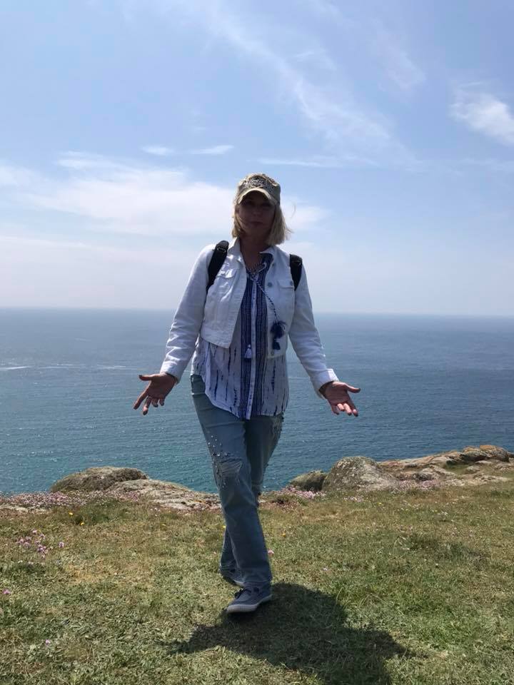 Kelly leading a sacred retreat in Glastonbury, England