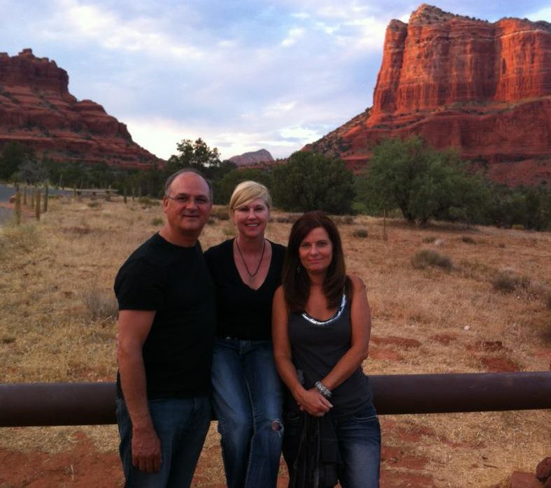 Kelly Hampton leading one of her previous spiritual retreats to Sedona, CA