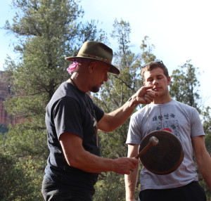 spiritual seekers attending one of Kelly Hampton's previous Sedona retreats