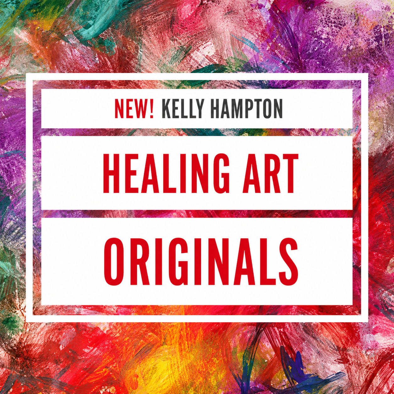 Light language infused painting by Kelly Hampton