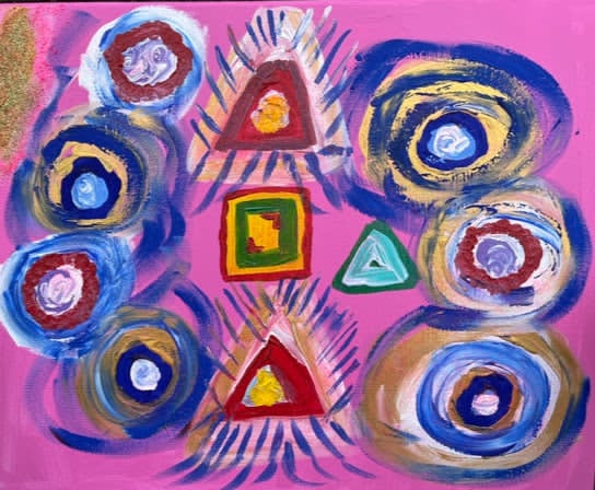 Student star-code painting