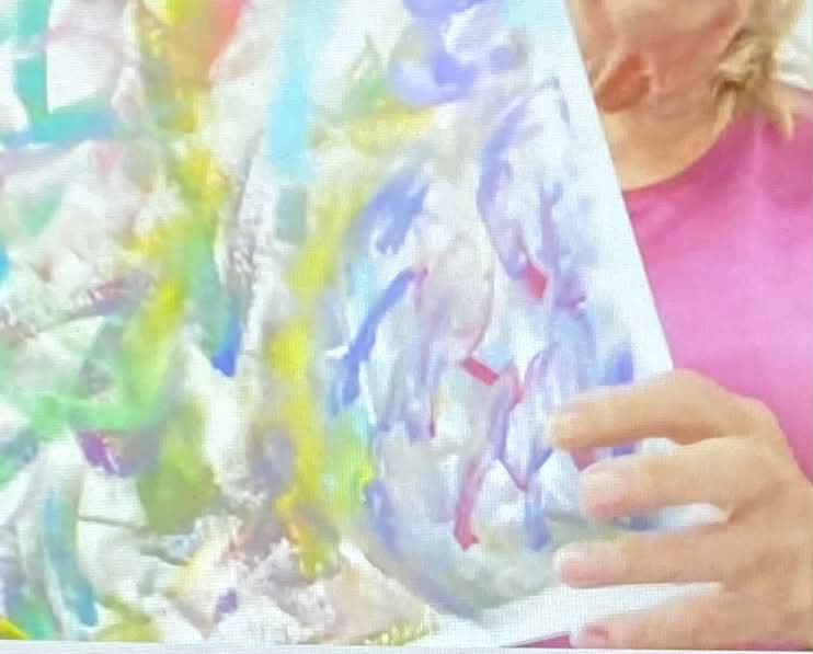 Student star-code painting