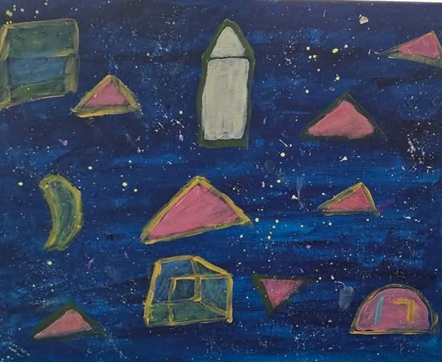 Student star-code painting