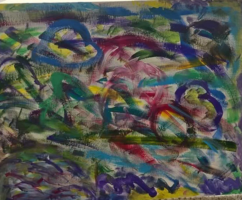 Student star-code painting